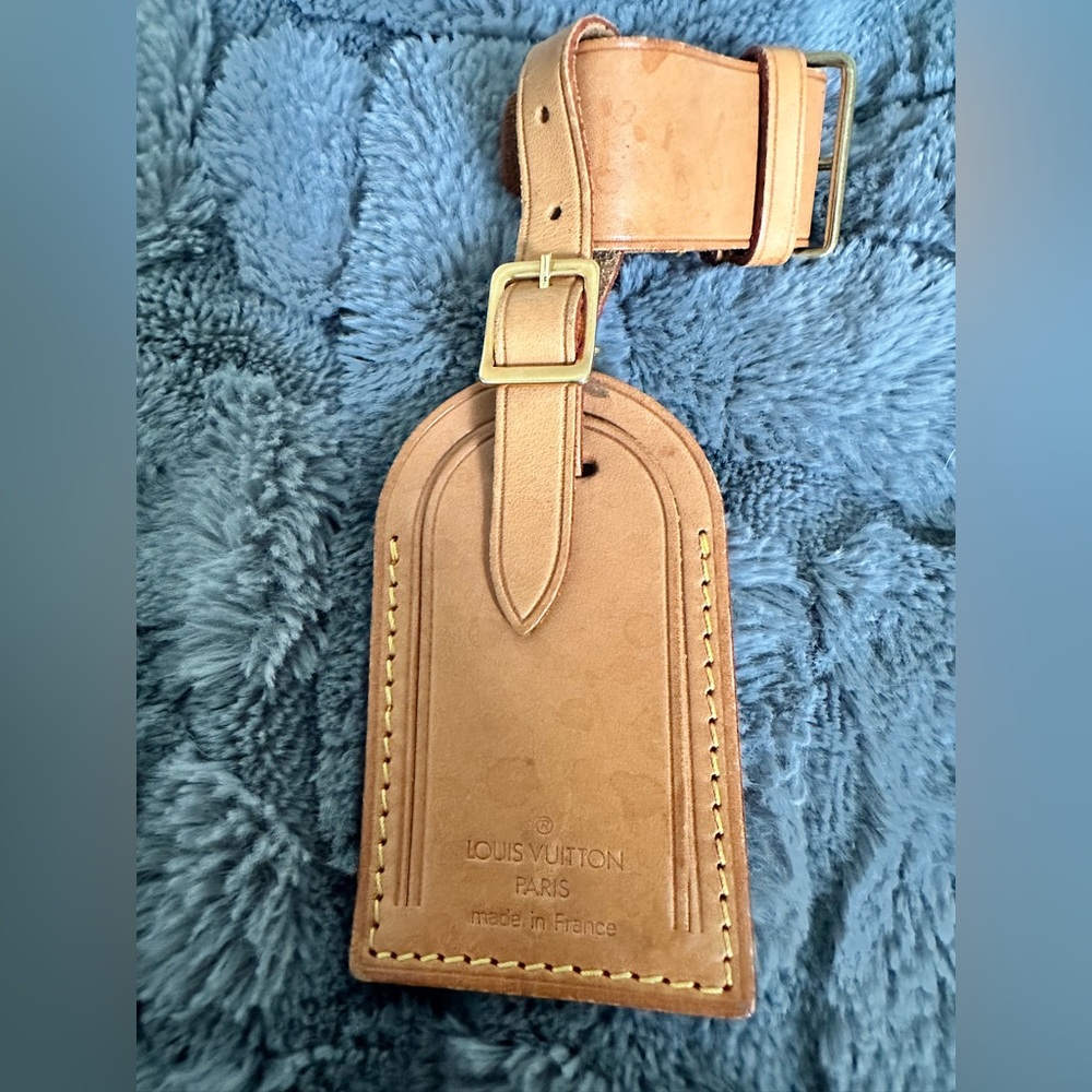 Louis Vuitton Luggage Tag with Strap.